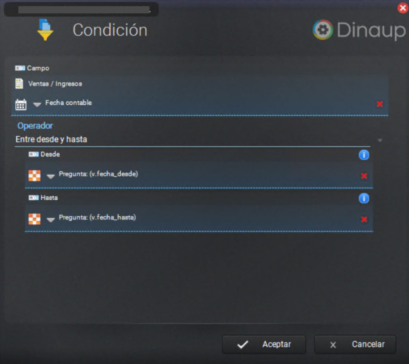 Configuración de filtrado rápido
